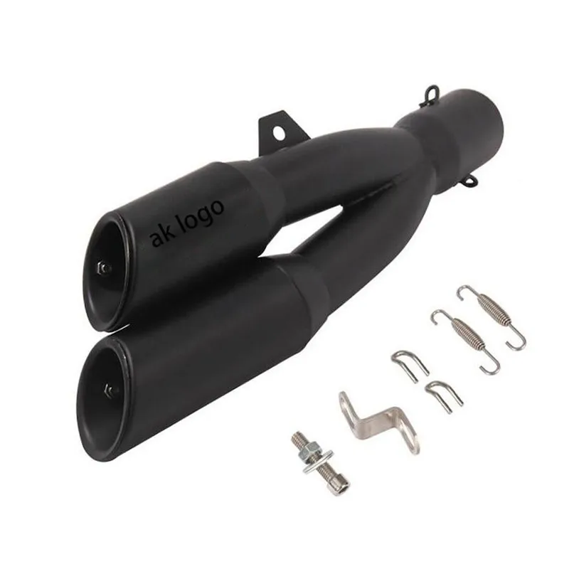 51 мм мотоцикл глушитель выхлопной трубы Akrapovic двухрядные для Z800 R1000RR NC700 R3 GW250 CBR300