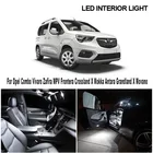 Комплект светодиодного освещения Canbus для салона автомобиля, лампа купольная для Opel Combo Vivaro Zafira MPV ннэйтера крослэнд X Mokka Antara Grandland X Movano