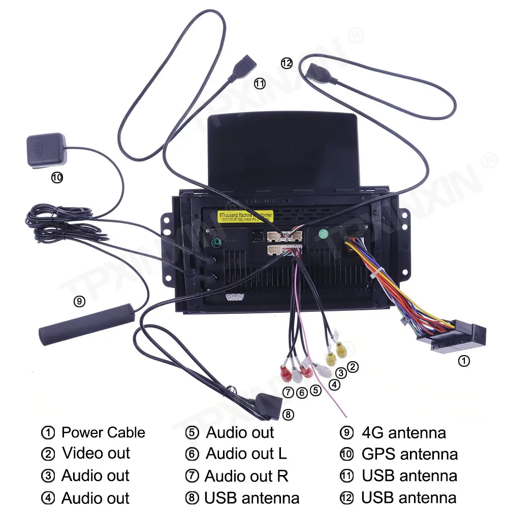 저렴한 무선 카플레이 터치 스크린 스테레오 수신기 6 + 2016G, 자동차 라디오 플레이어 라디오 IPS 화면, 안드로이드 2018G, 체리 티고 3 128-128