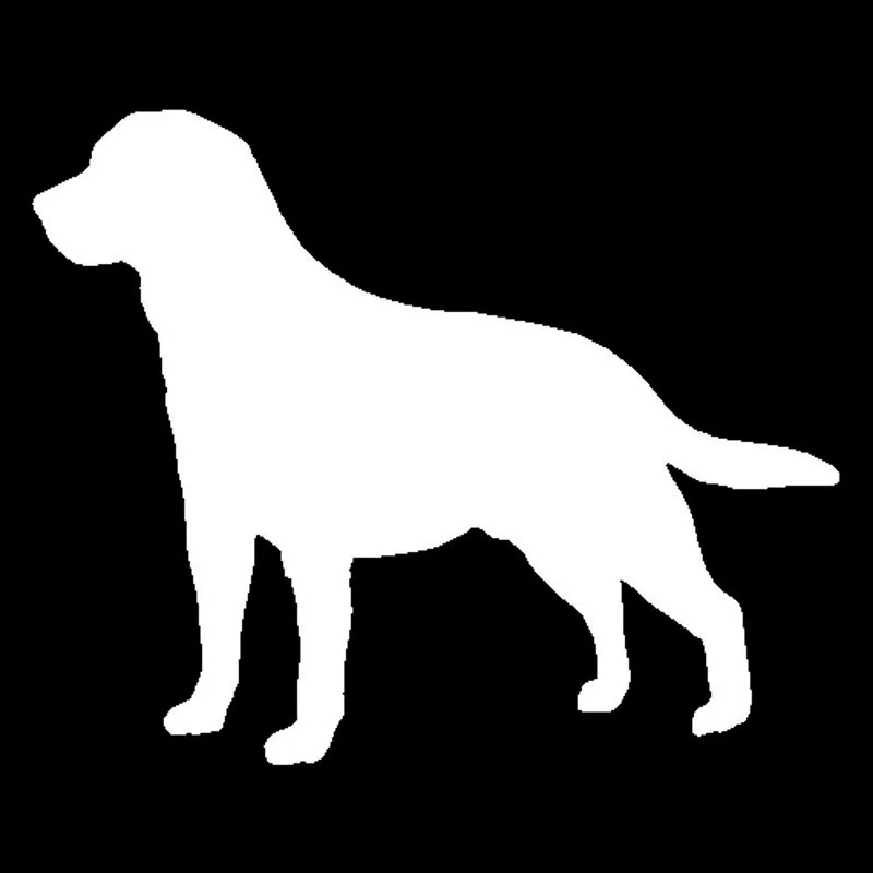 

Personality Car Sticker Labrador Retriever Dog Car Window Accessories Cover Scratches Reflective PVC 15cm X 12cm