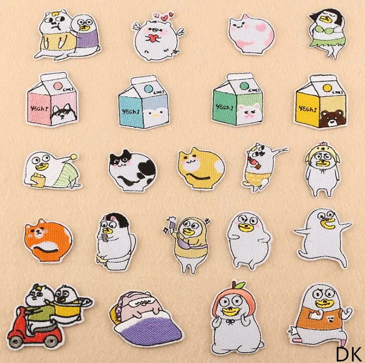 Новое поступление 10 шт. маленькие животные утюжок для шитья Мультяшные нашивки