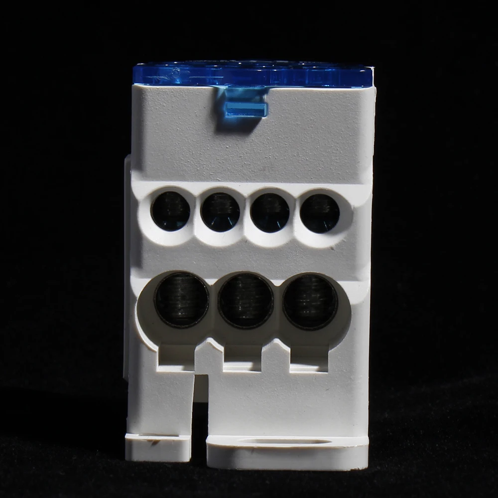 

UKK80A Din Rail Distribution Box Block One In Multiple Out Power Wire Connector Electric Universal