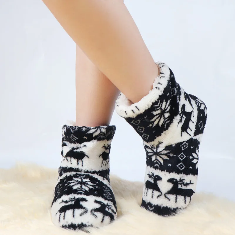 

Winter Fur Slippers Women Warm House Slippers Plush Flip Flops Christmas Cotton Indoor Home Shoes Floor Shoes 2021