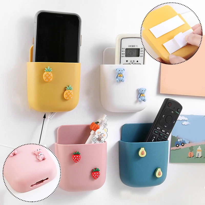 

Cartoon Paste Storage Box Small Practical Cute Bear Glasses Stationery Remote Control Classification Storage Box Household Goods
