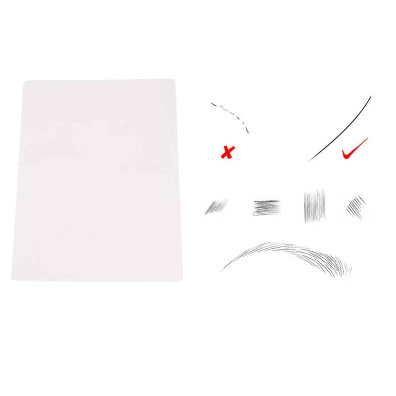 

1pc Permanent Makeup Tattoo Practice Skins Blank Tattoo Practice Fake Skins Double Sided For Beginner Artists 14 .5x 19.2 cm