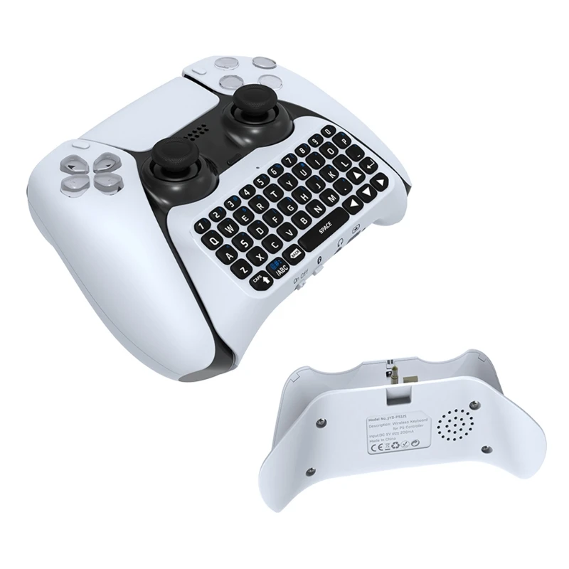 

3.5mm Wireless Gamepad Keyboard Controller Chat Pad for PS5 Dual sence Speaker
