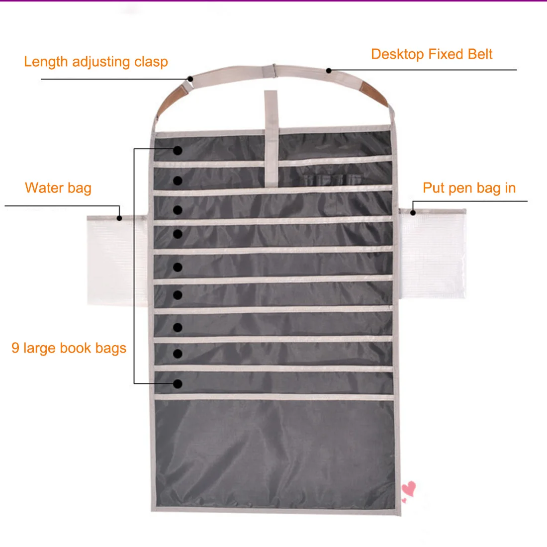 Ткань Оксфорд настольная сумка для хранения экономии пространства висячая