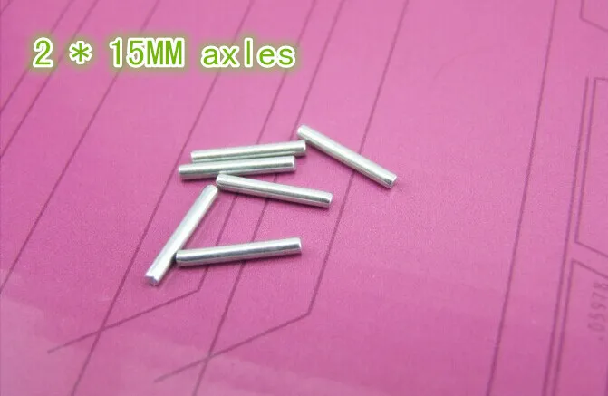 2 * 15 мм ось diy модель игрушки пульт дистанционного управления автомобиль аксессуары второстепенная ось оптический ручной изготовления железный вал технология.