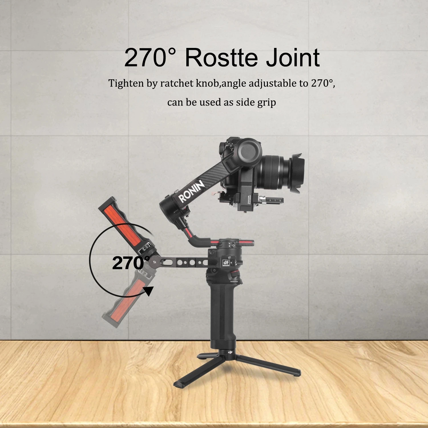 Деревянная Регулируемая рукоятка DF DIGITALFOTO для подвесов DJI RS2 RSC2 Ronin S2 с креплением