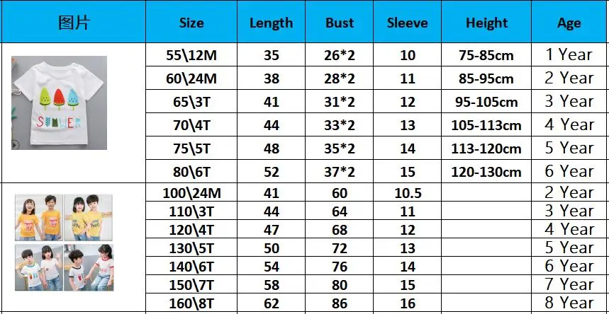 Футболка детская летняя хлопковая с коротким рукавом и круглым вырезом|Тройники|