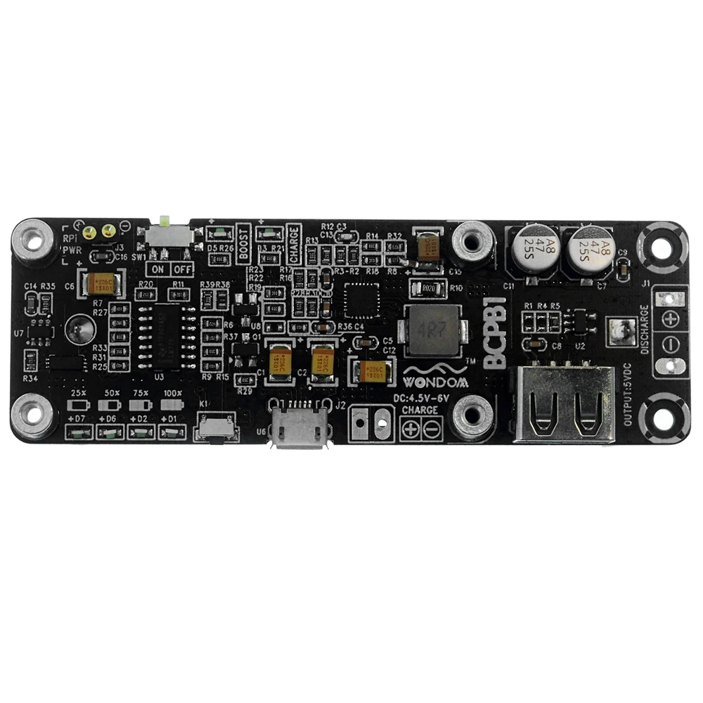 Материнская плата Lusya 26650 Raspberry Pi с большой емкостью расширения литиевой батареи 5