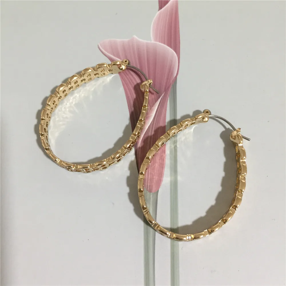 Шикарные женские элегантные серьги кольца ювелирные изделия Brinco Bijoux золотого