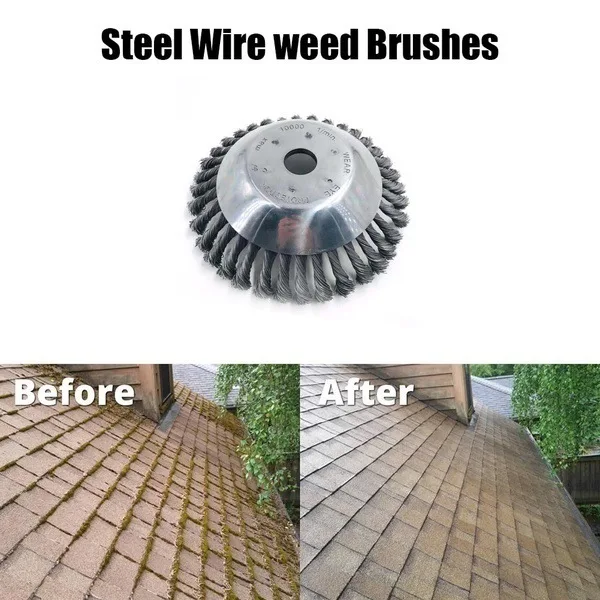 

150mm/200mm Steel Wire Trimmer Head Grass Brush Cutter Dust Removal Weeding Plate for Lawnmower Garden Pruning Tools