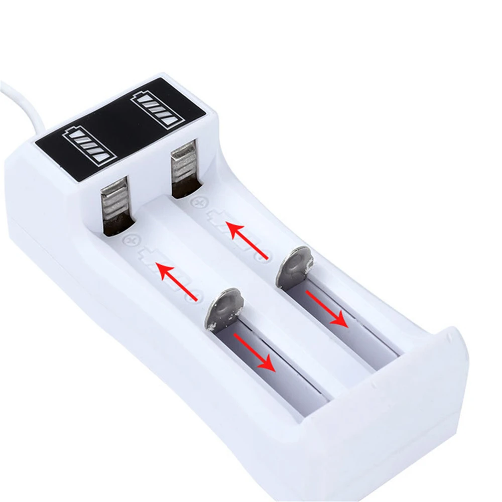 14500 /18650 зарядное устройство универсальное 2 слота литий-ионная батарея USB умное