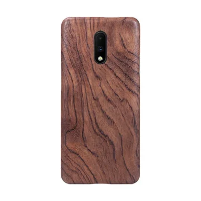 Натуральный Деревянный чехол для телефона для Oneplus 7 7 Pro 7Pro Чехол черный палисандр/Черный лед дерево оболочка(настоящее дерево) 1+ 7 Pro - Color: Rosewood