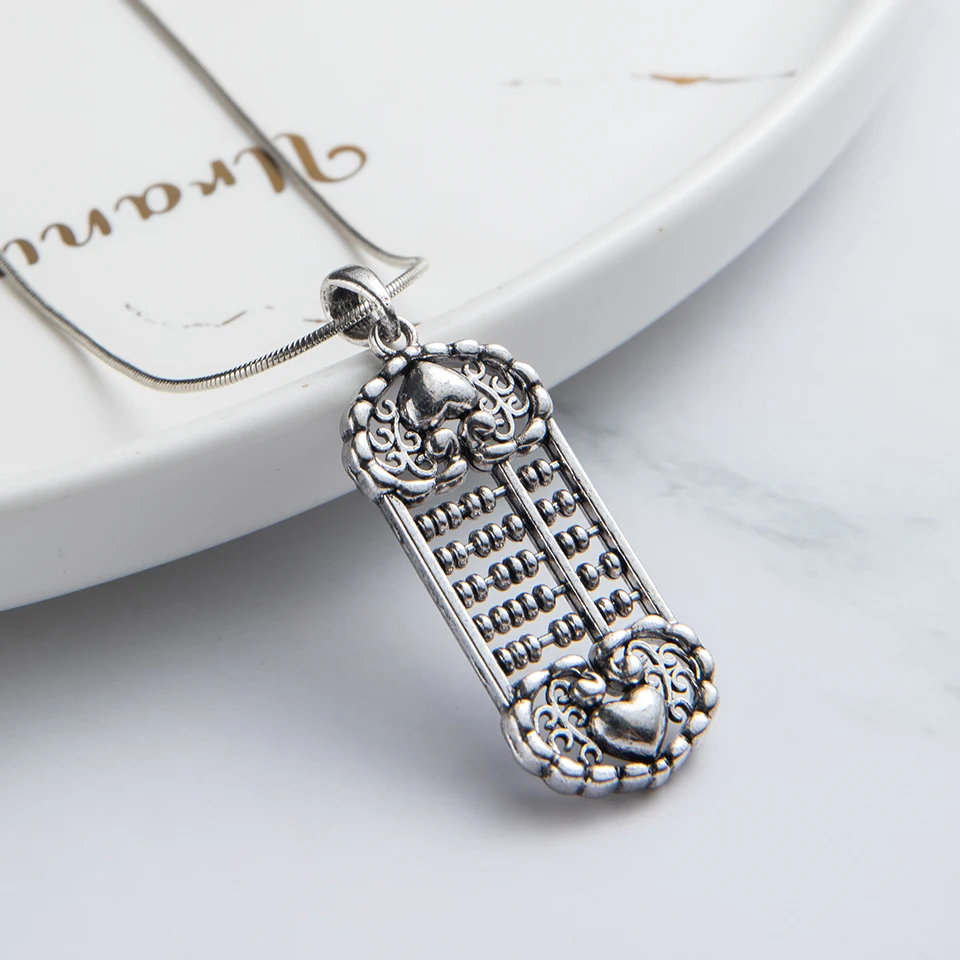 Модный чокер золотая цепочка Бохо Сова Абакус кулон ожерелье с монеткой для