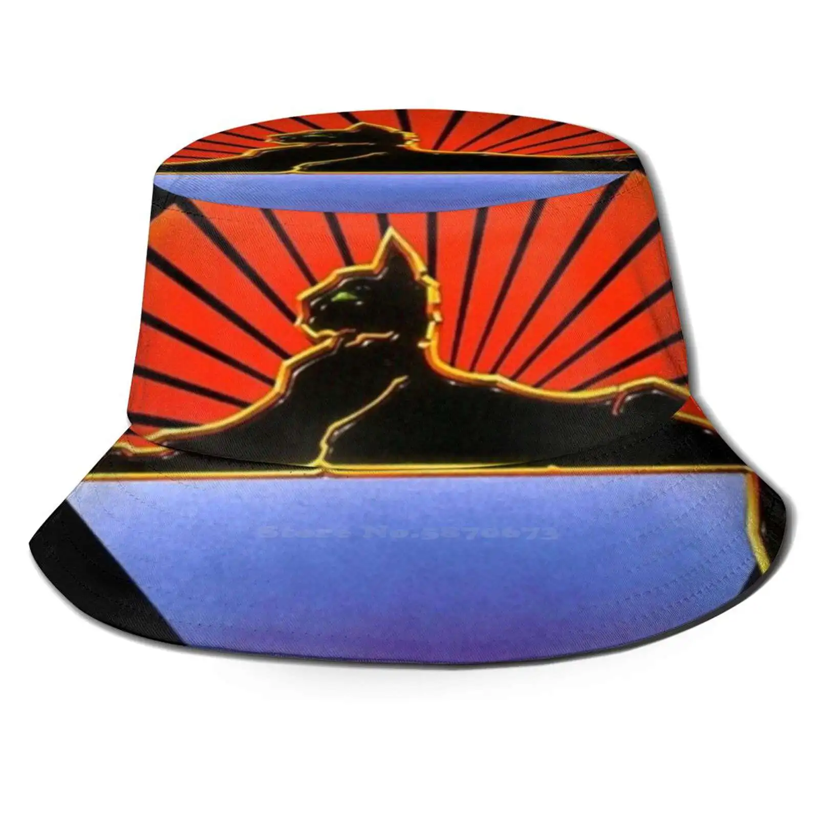 

Cats Under The Stars Print Bucket Hats Sun Cap Sgrim2020 Music Record Album Cover Cover Art Jerry Garcia Band Hippy Trippy Jam