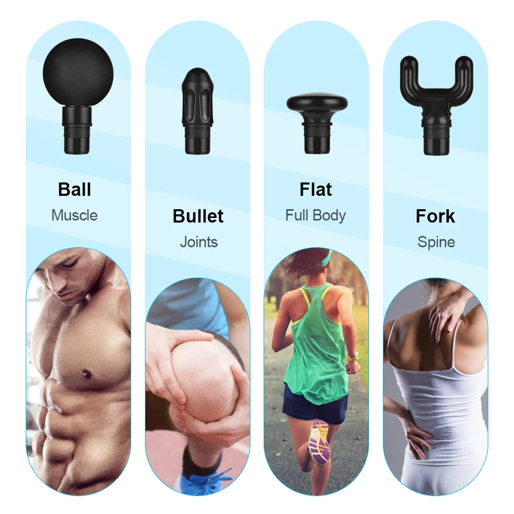 

Mini Massage Gun Electric Deep Muscle Massage Gun Small Tissue Percussion Exercise Equipment Pain Relief Acid Relaxation Black