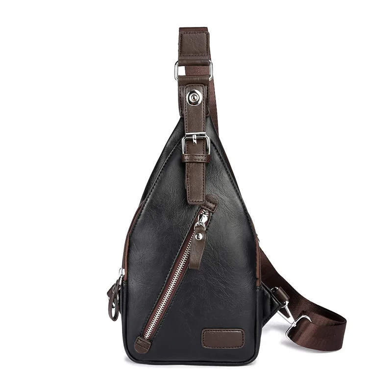 Youda новый мужской PU материал карманы большой емкости открытый езда Грудь сумка