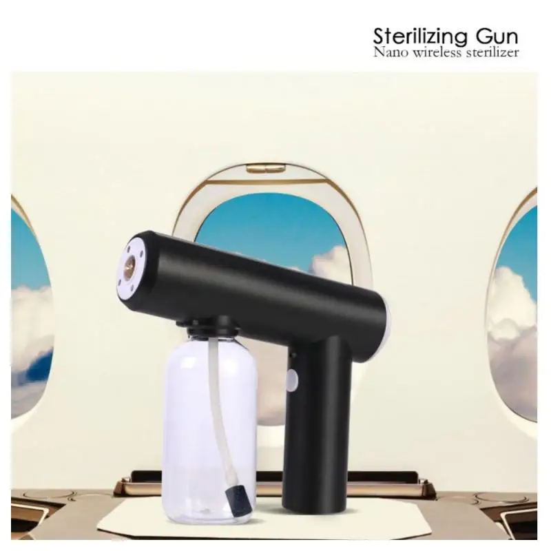 

250ML Electric Sanitizer Sprayer Portable Blue Light Rechargeable Nano Steam Water Spray Gun Home Disinfection Machine Atomizer