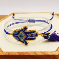 zhongvi 2021 miyuki bracelet women turkish evil eye bracelets friendship jewelry fatima hamsa hand pulseras mujer handmade gift