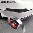 Автомобильный Стайлинг, накладная полоса из углеродного волокна, мягкая отделка, декоративная накладка на бампер, накладка на пороги, защита от царапин, автомобильные наклейки