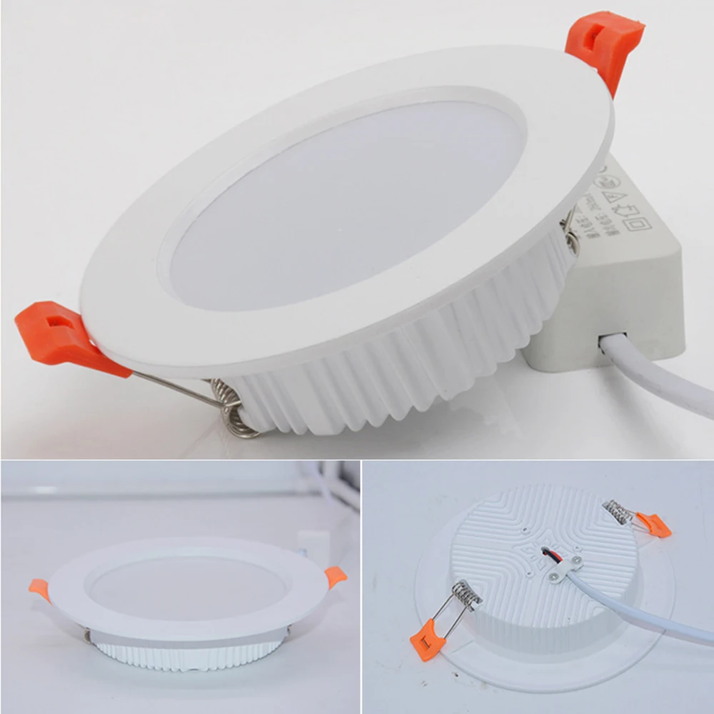 Светодиодный встраиваемый светильник ac220в тонкий алюминиевый потолочный