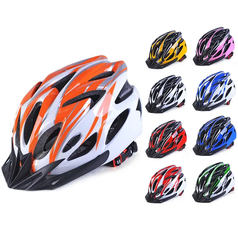 

Road Bike Helmet Ultralight Bicycle Helmets Men Women Mountain Bike Riding Cycling Integrally-molded Visor Adjustable Helmet