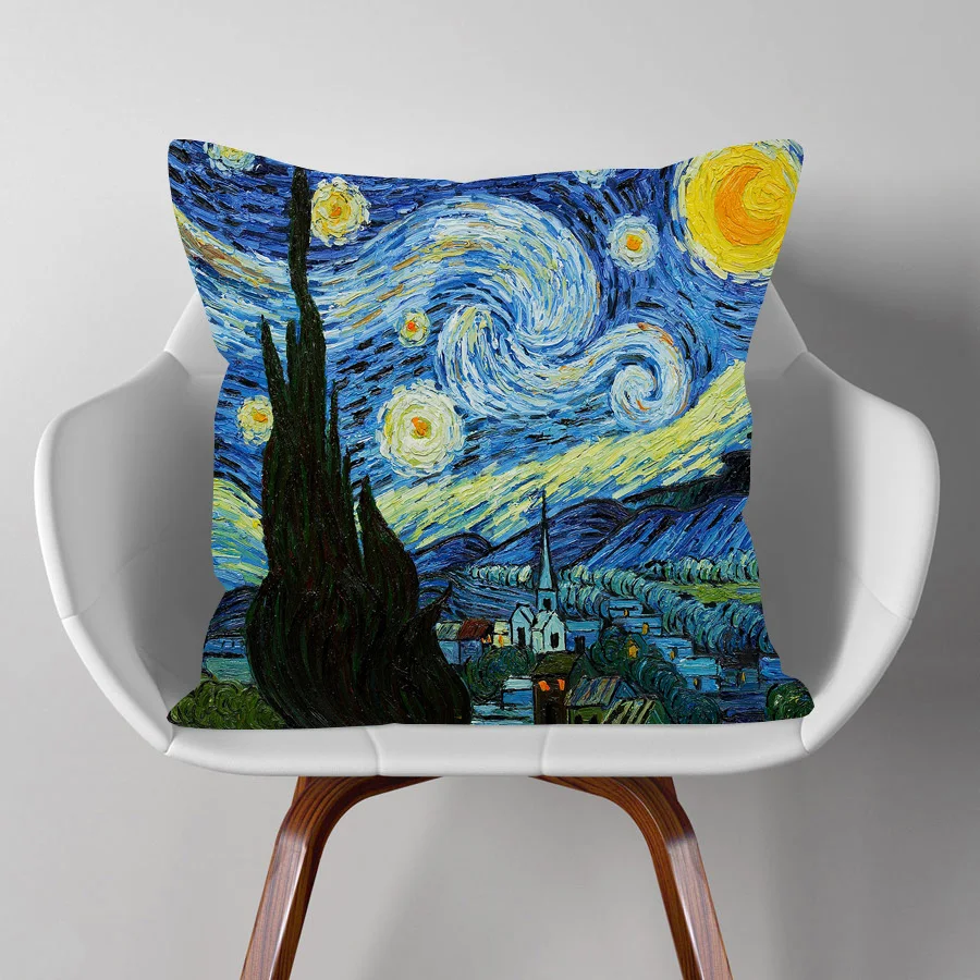 Pablo знаменитый Пикассо рисунок Картины накидки на подушки Ван Гог Звездная ночь