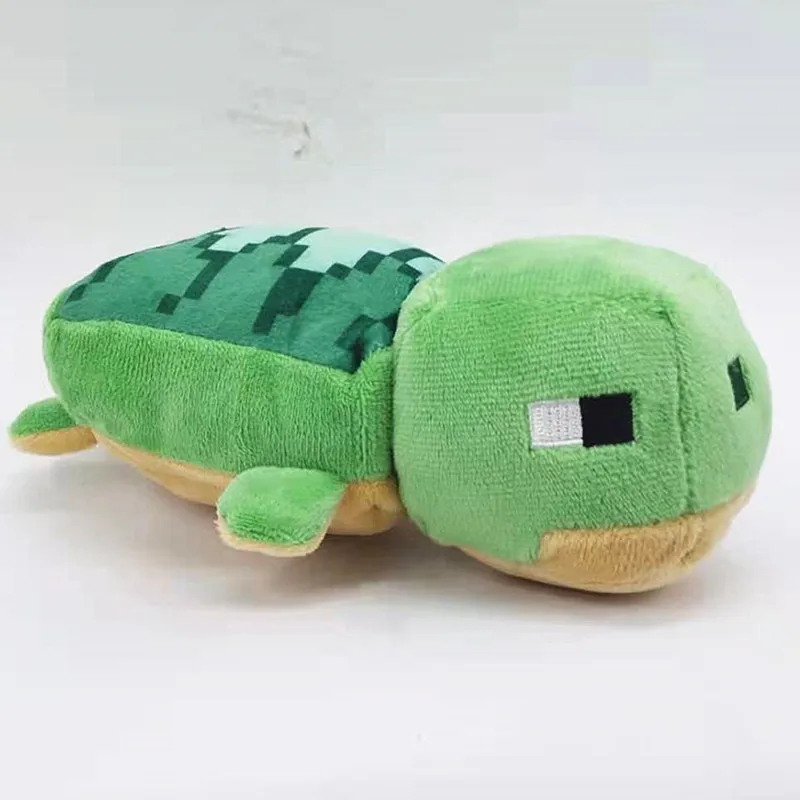 NEW minecraft creepered Stuffed Plush Toys Doll Sea turtle Parrot Fox Zombie Enderdragon steve Bee Decoration toy kids gift | Игрушки и