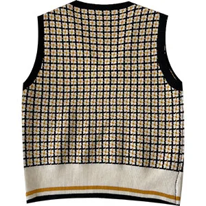 

Retro knitted vest personality niche 2021 summer new female sleeveless V-neck versatile fashion top