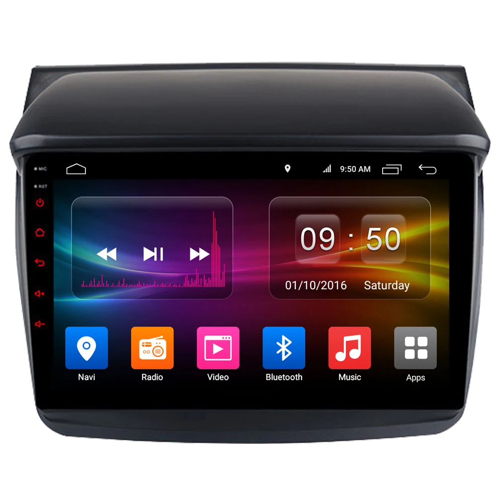 Андроид 10 для Mitsubishi Triton L200 Pajero Montero Sport 2011 2012 2013 2014 автомобиля GPS навигатор Android Авто