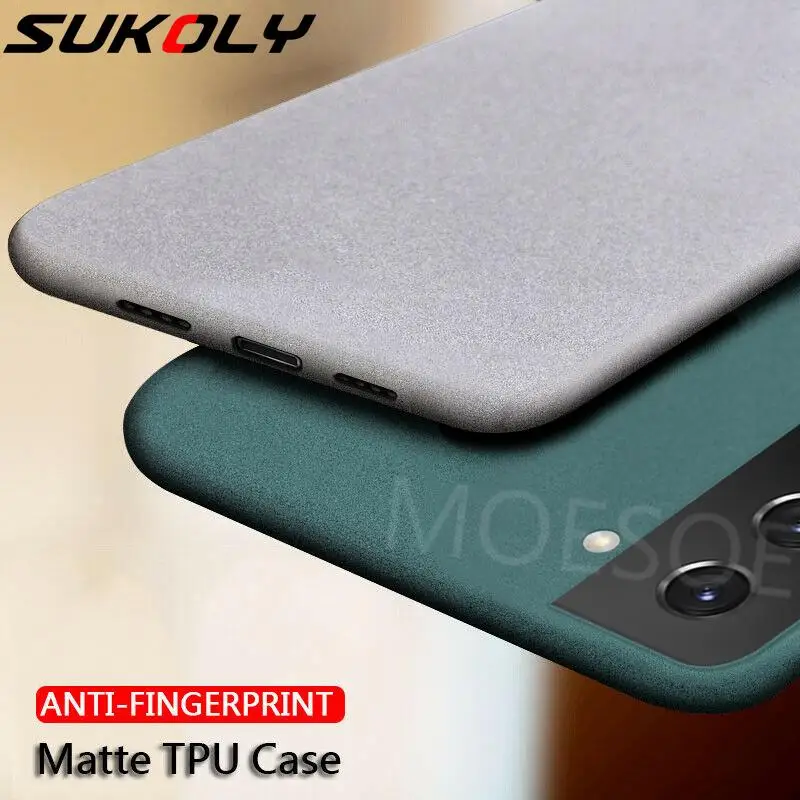 Ультратонкий матовый мягкий чехол из песчаника для Samsung A51 A71 A50 A70 A32 A52 A72 S21 S20 FE Note20