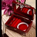 Hand Made Abalone Shell-linlaid Mosaic Jewelry Box Storage Lacquerware Lacquer Arts with Lock 18.2 x 11.2 x 8.6cm Wedding Gift