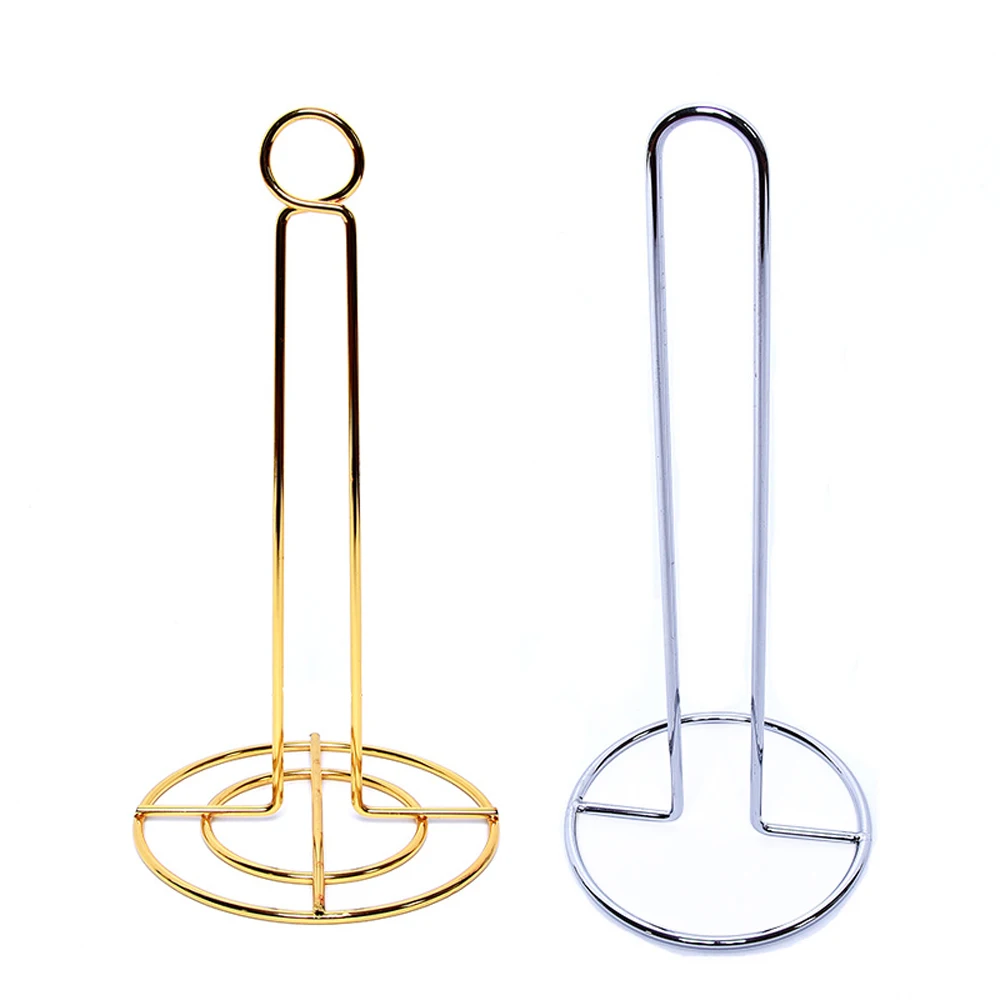 European Luxury Stainless Steel Vertical Paper Towel Holder Toilet Paper Holder Stand Bathroom Tissue Rack Kitchen Towel Hook
