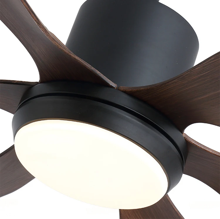 Скандинавский современный вентилятор лампа с дистанционным управлением Ретро DC