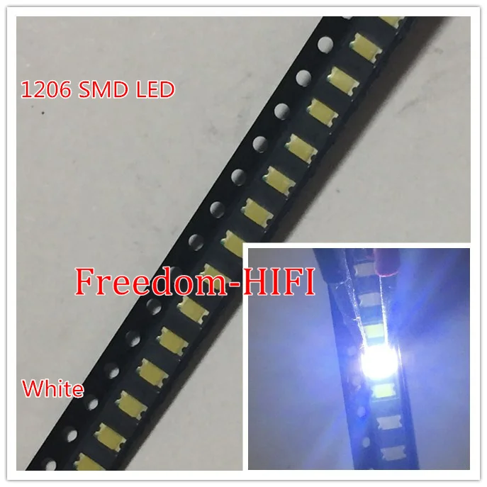 1000 шт. SMD 0402 0603 0805 2835 3528 1206 5050 светодиод Diodo белый/теплый белый/Branco диод супер яркий