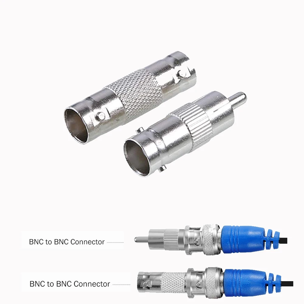 

Переходник с гнезда на гнездо BNC + переходник с гнездом BNC на штырь RCA встроенный соединитель для камеры видеонаблюдения DVR аксессуары для сис...