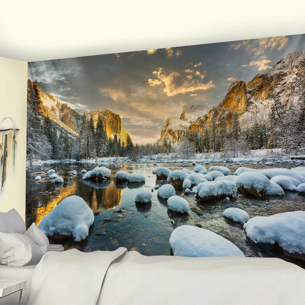 Морской пейзаж домашнее художественное украшение психоделический гобелен со