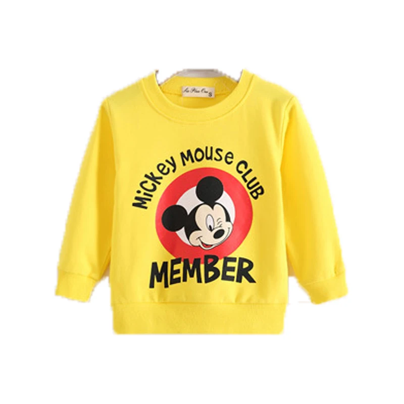 Новинка одежда для маленьких мальчиков Disney топ девочек с Микки 2019 модная
