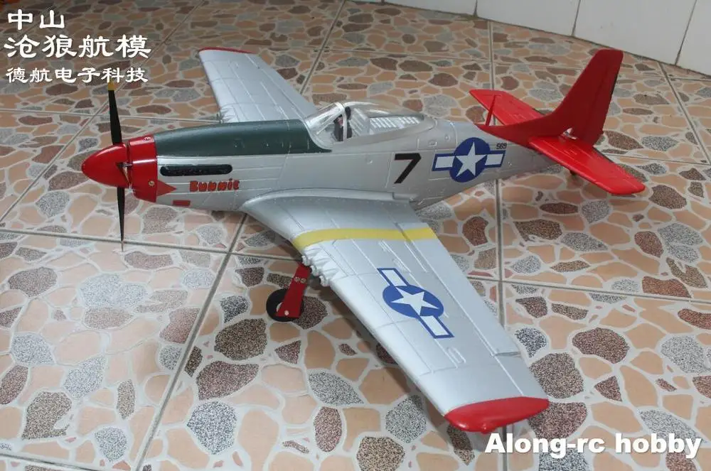 Электронные модели, игрушки для хобби, Volantexrc 768-1 Mustang P51D P51 750 мм Wingspan Warbird, мини-самолёт на дистанционном управлении, набор PNP или самолет RC