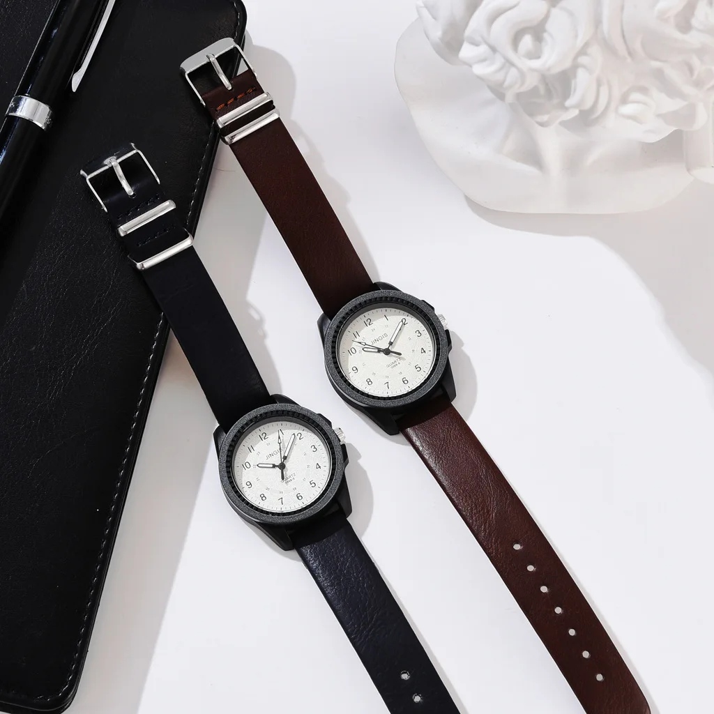 

Simple girl quartz black watch Korean fashion student all-match gift watch