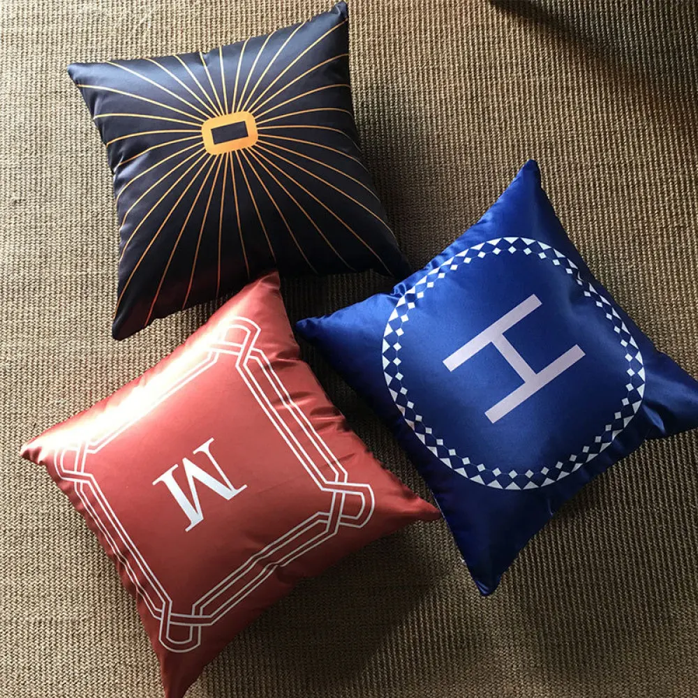 

Blue Luxury Cushion Cover 45X45 For Living room Sofa Home Decor Pillow Cover Decorative Throw PillowCase Modern Cushion Cover