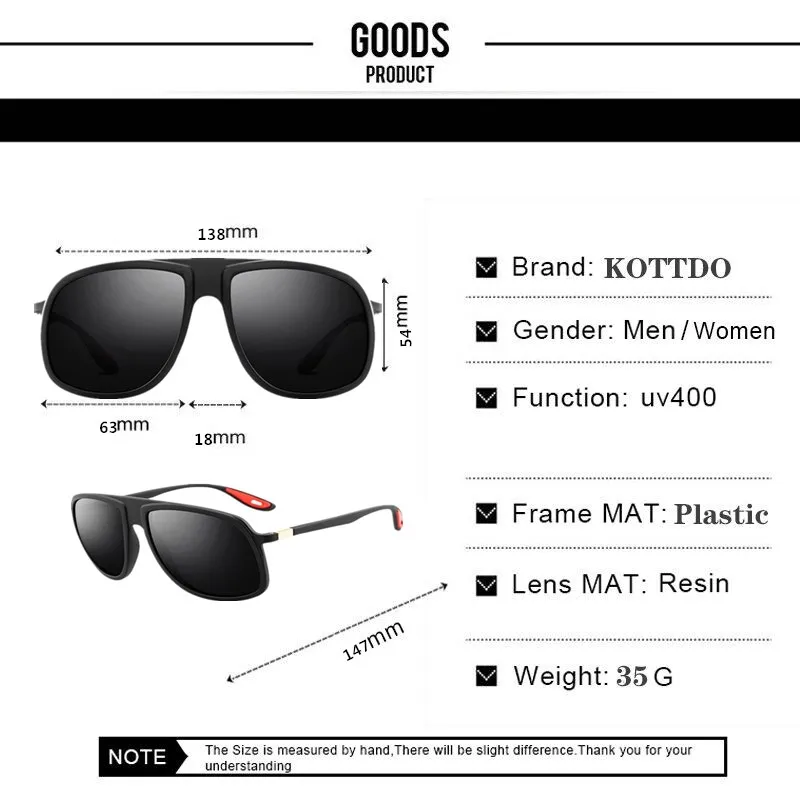 

2021 Vintage Brand Design Men Polarized Sunglasses Classic Luxury Women Sun Glasses Sports Square Plastic Glasses Uv400