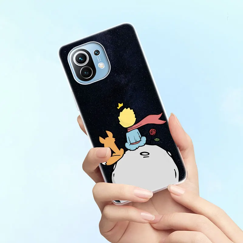 the little prince fox silicone case for xiaomi mi poco x3 gt nfc m3 f3 9t 10t pro 11i 11t 9 9se a1 a2 a3 11 lite 5g soft cover free global shipping