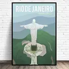 Картина на холсте Рио де Жанейро для путешествий, рисунок на холсте, современный минималистичный настенный постер для спальни, гостиной