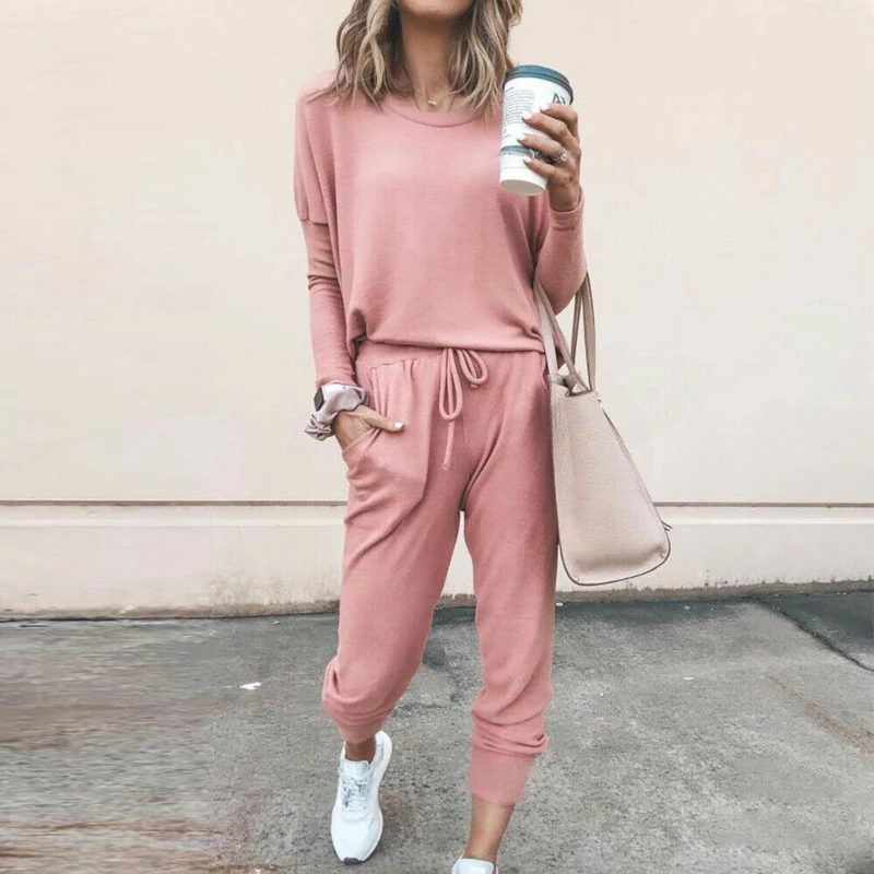 Женский спортивный костюм из 2 предметов толстовка с капюшоном и брюки