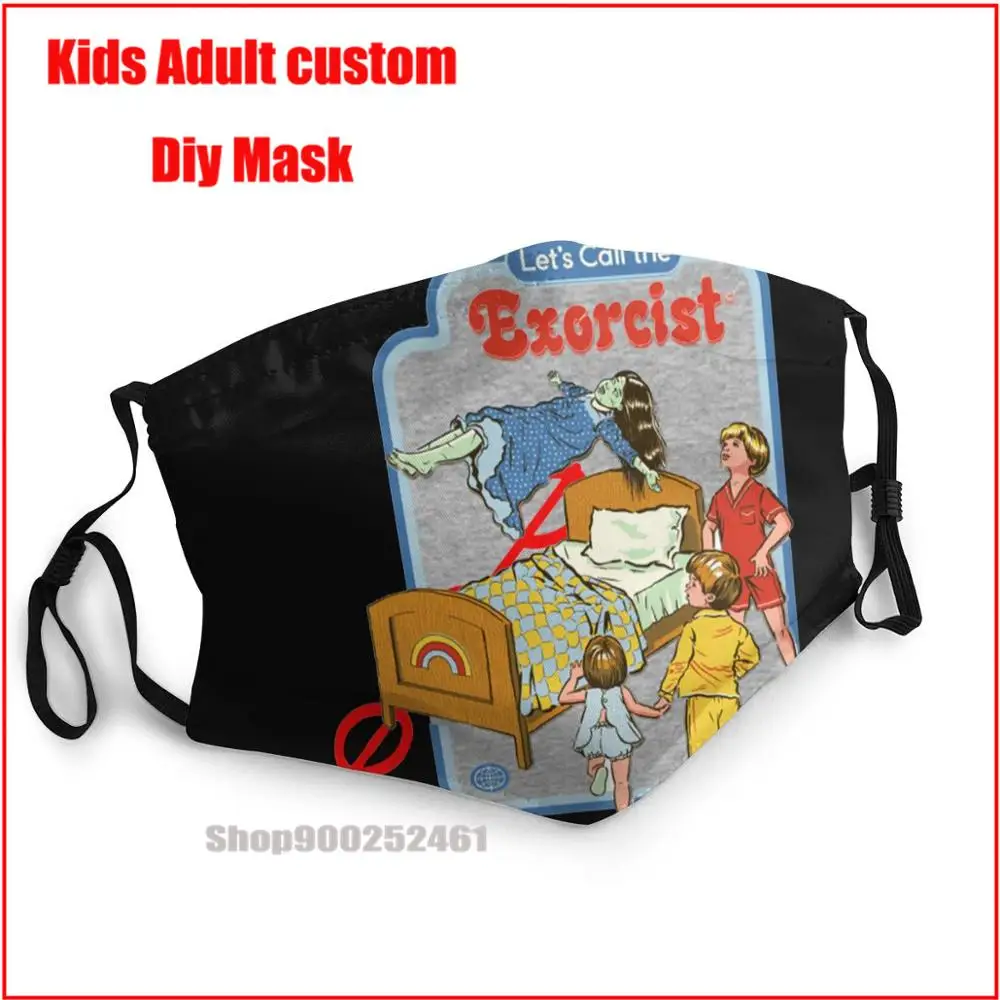 

Let's Call The Exorcist, ужас, вызов, демоны, DIY модная маска, мундштук, моющаяся детская маска, маски с фильтром