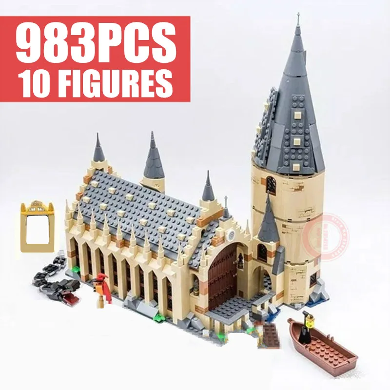 

NEW Magic Castle Harris School Building Blocks Bricks Cartoon Action Figure Toys Model Anime Gifts Kid