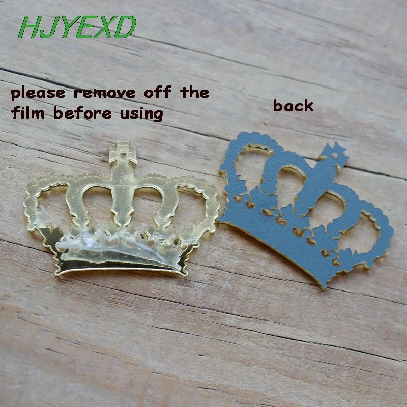 (10 шт./лот) 40 мм акриловые серьги Золотая Корона лазерная резка 1 6 &quot-AC1457A |